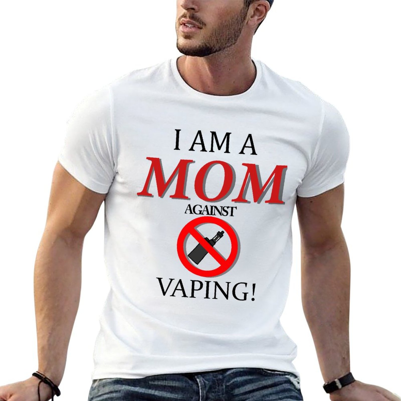 Quick Vape - Jestem mamą przeciwka VAPINGU! Koszulka sportowa